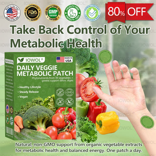 𝐎𝐟𝐟𝐢𝐜𝐢𝐚𝐥 𝐒𝐭𝐨𝐫𝐞 | 𝗟𝗢𝙒𝑶𝑳 𝐃𝐚𝐢𝐥𝐲 𝐕𝐞𝐠𝐞𝐭𝐚𝐛𝐥𝐞 𝐌𝐞𝐭𝐚𝐛𝐨𝐥𝐢𝐜 𝐏𝐚𝐭𝐜𝐡 𝐮𝐬𝐞𝐬 𝐨𝐫𝐠𝐚𝐧𝐢𝐜 𝐯𝐞𝐠𝐞𝐭𝐚𝐛𝐥𝐞 𝐞𝐱𝐭𝐫𝐚𝐜𝐭𝐬 𝐚𝐧𝐝 𝐩𝐡𝐲𝐭𝐨𝐧𝐮𝐭𝐫𝐢𝐞𝐧𝐭𝐬 𝐟𝐫𝐨𝐦 𝟑𝟗 𝐯𝐞𝐠𝐞𝐭𝐚𝐛𝐥𝐞𝐬 + 𝐠𝐫𝐞𝐞𝐧𝐬 𝐭𝐨 𝐬𝐮𝐩𝐩𝐨𝐫𝐭 𝐝𝐞𝐭𝐨𝐱, 𝐝𝐢𝐠𝐞𝐬𝐭𝐢𝐨𝐧 & 𝐦𝐞𝐭𝐚𝐛𝐨𝐥𝐢𝐜 𝐫𝐞𝐬𝐞𝐭, 𝐚𝐧𝐝 𝐛𝐨𝐨𝐬𝐭 𝐞𝐧𝐞𝐫𝐠𝐲 𝐟𝐨𝐫 𝐚𝐥𝐥-𝐝𝐚𝐲 𝐰𝐞𝐥𝐥𝐧𝐞𝐬𝐬.