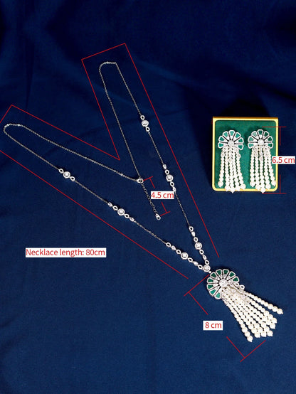 JEWEL jewelry; luxury zircon jewelry; women's pendant necklace; personalized necklace; women's jewelry.