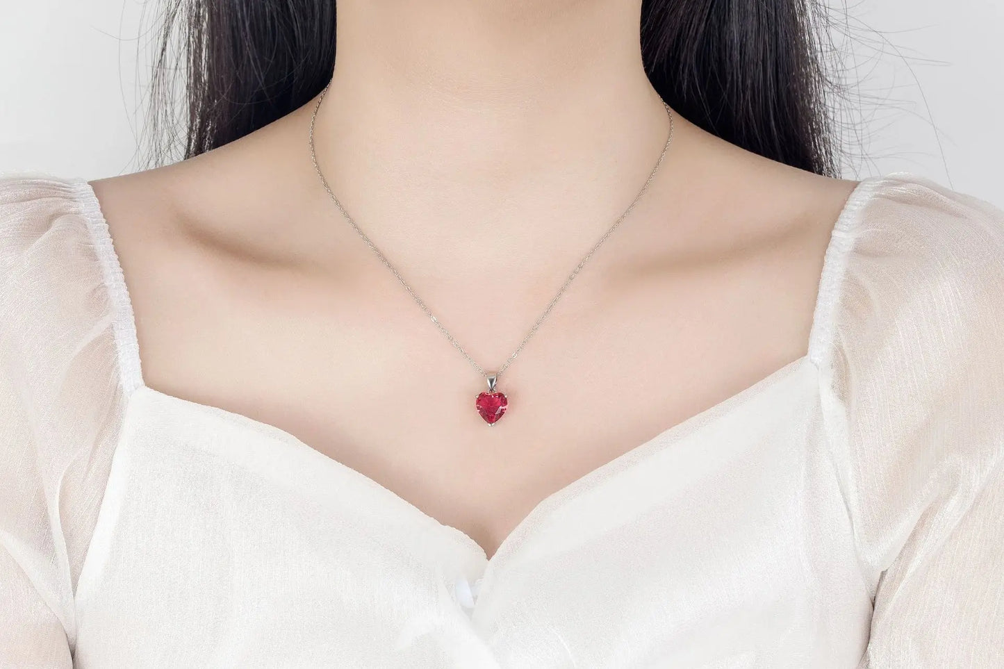 925 Sterling Silver Jewelry Sets For Women Heart Zircon Ring Earrings Necklace Wedding Bridal Elegant Christmas Free Shipping