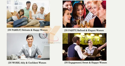 Romantic Sparkling Yellow Rose flower jewelry sets Luxury Exquisite Wedding Engagement inlay Diamond Bracelet Necklace Ring